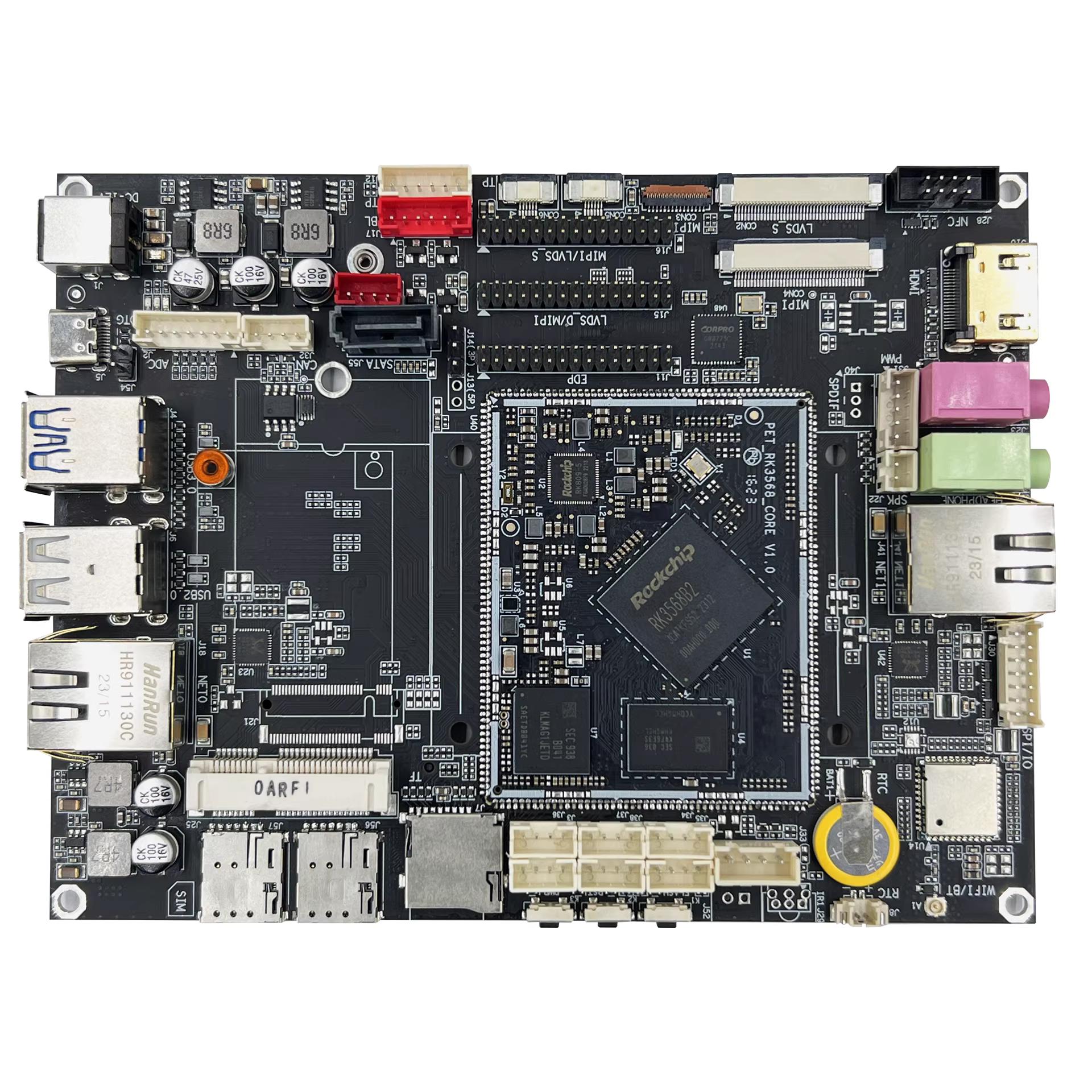 瑞芯微RK3568主板开发板